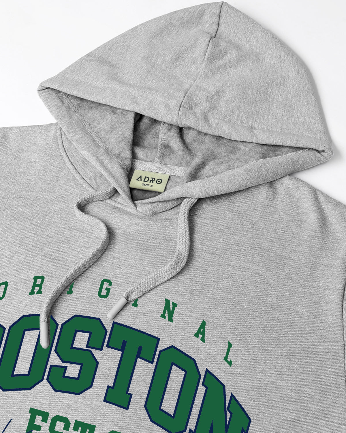 Men Grey Printed Hoodie