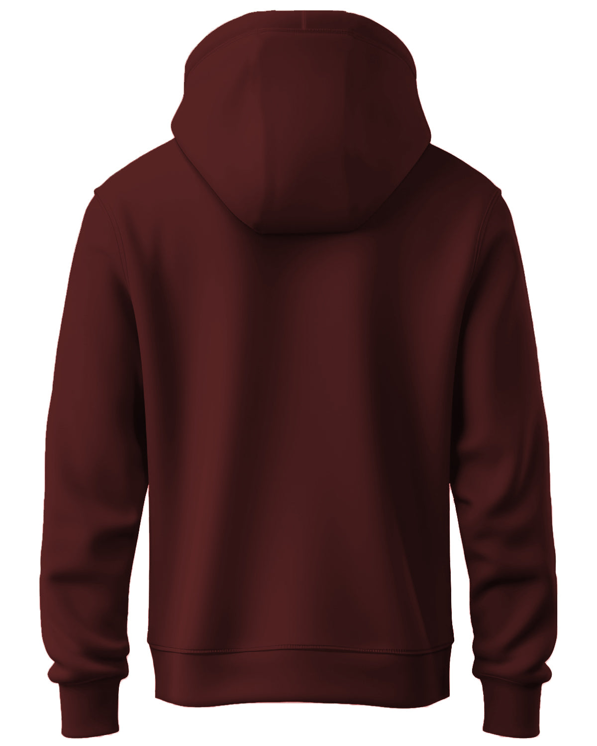 Men Maroon Printed Hoodie