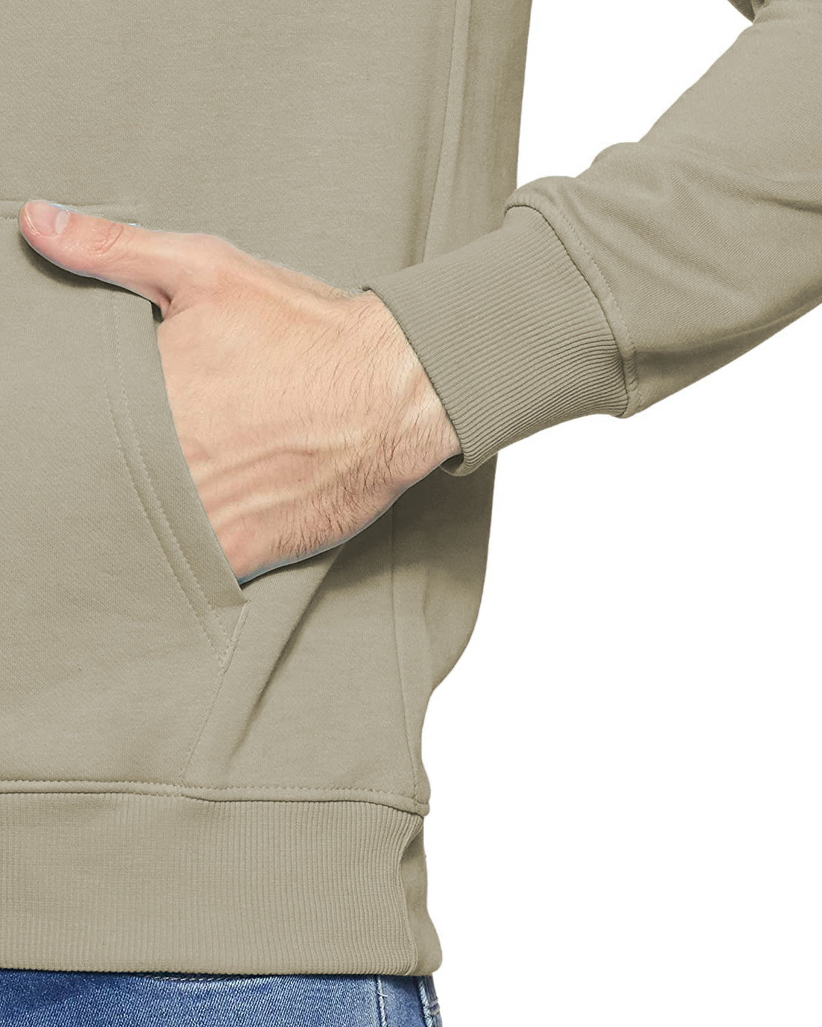Men Beige Anime Hoodies
