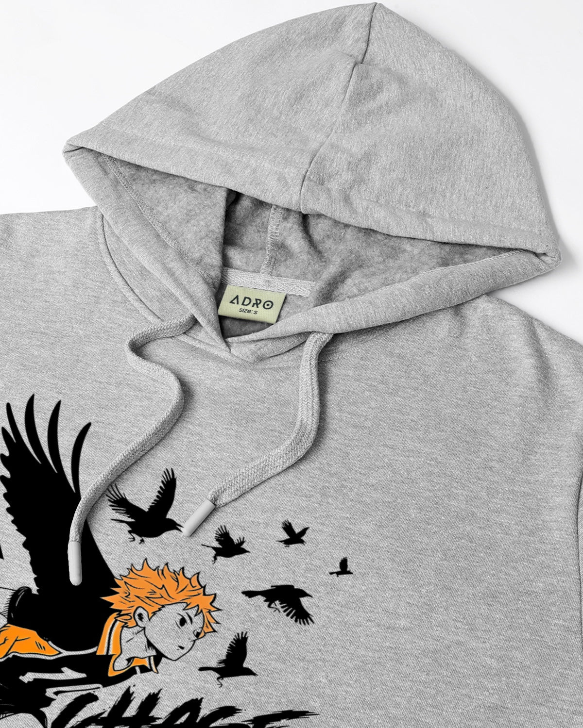 Men Grey Anime Hoodies