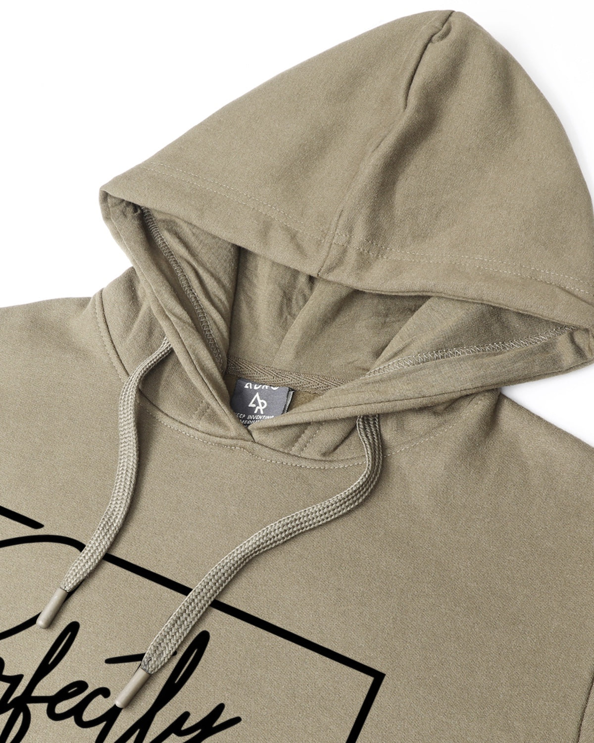 Men Beige Printed Hoodie