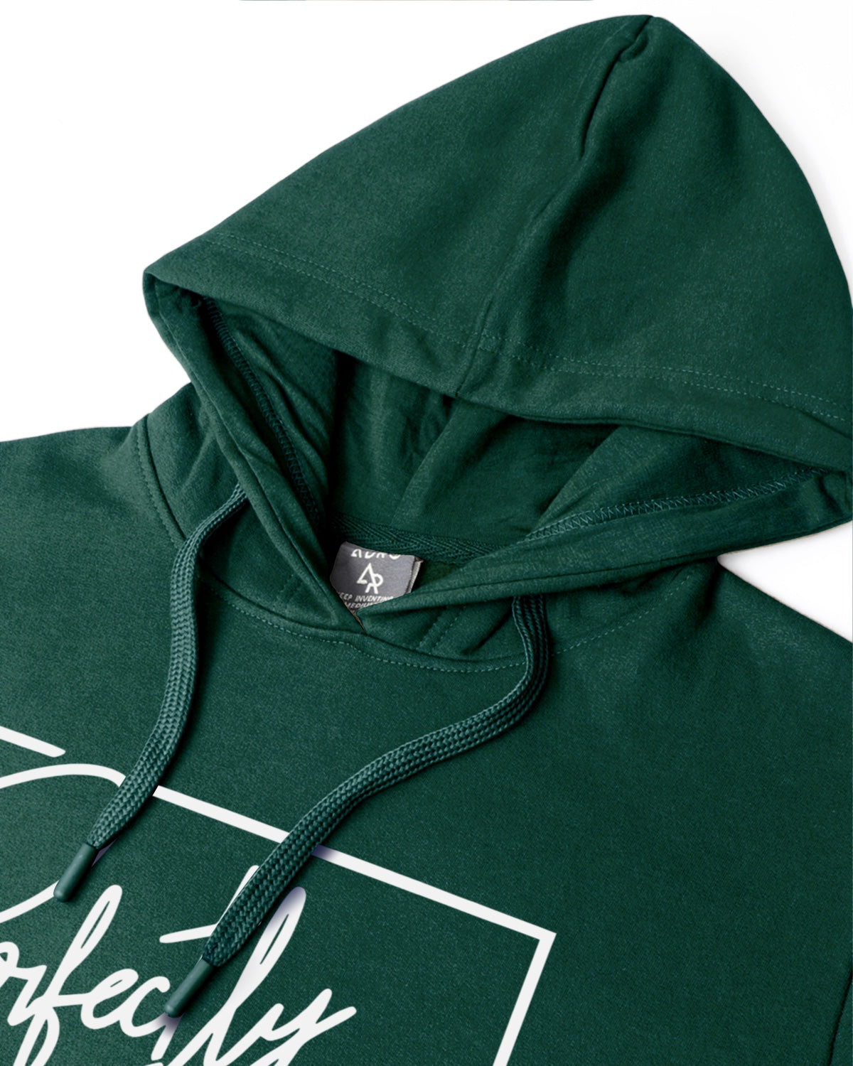 Men Green Printed Hoodie