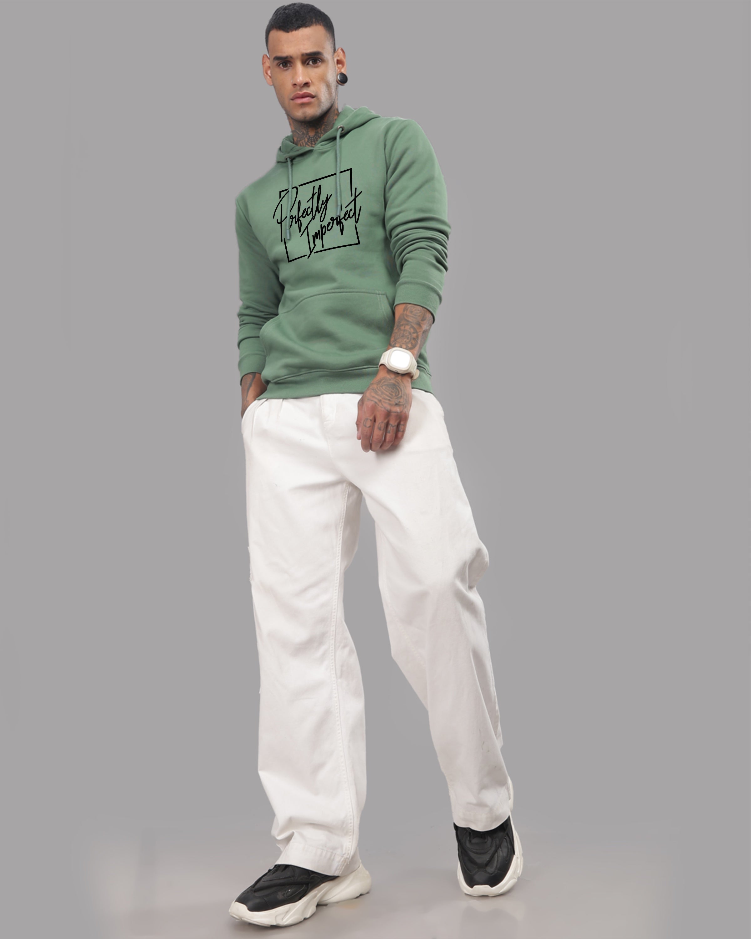Men Pista Printed Hoodie