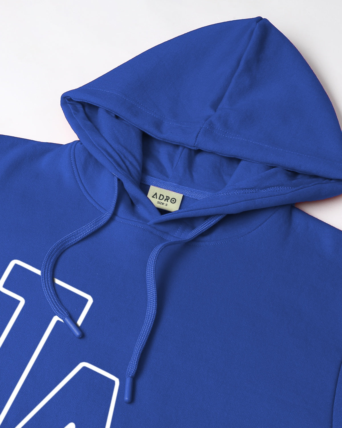 Men Royal Blue Printed Hoodie