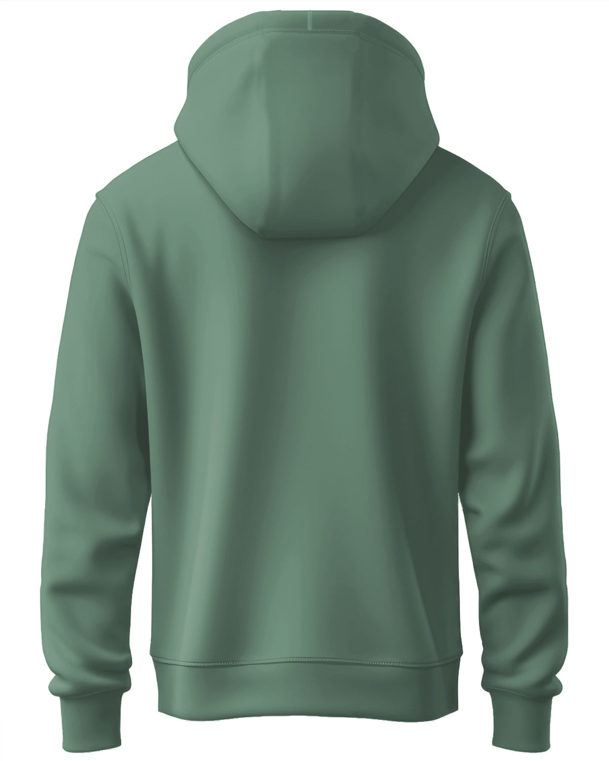 Men Green Printed Hoodie