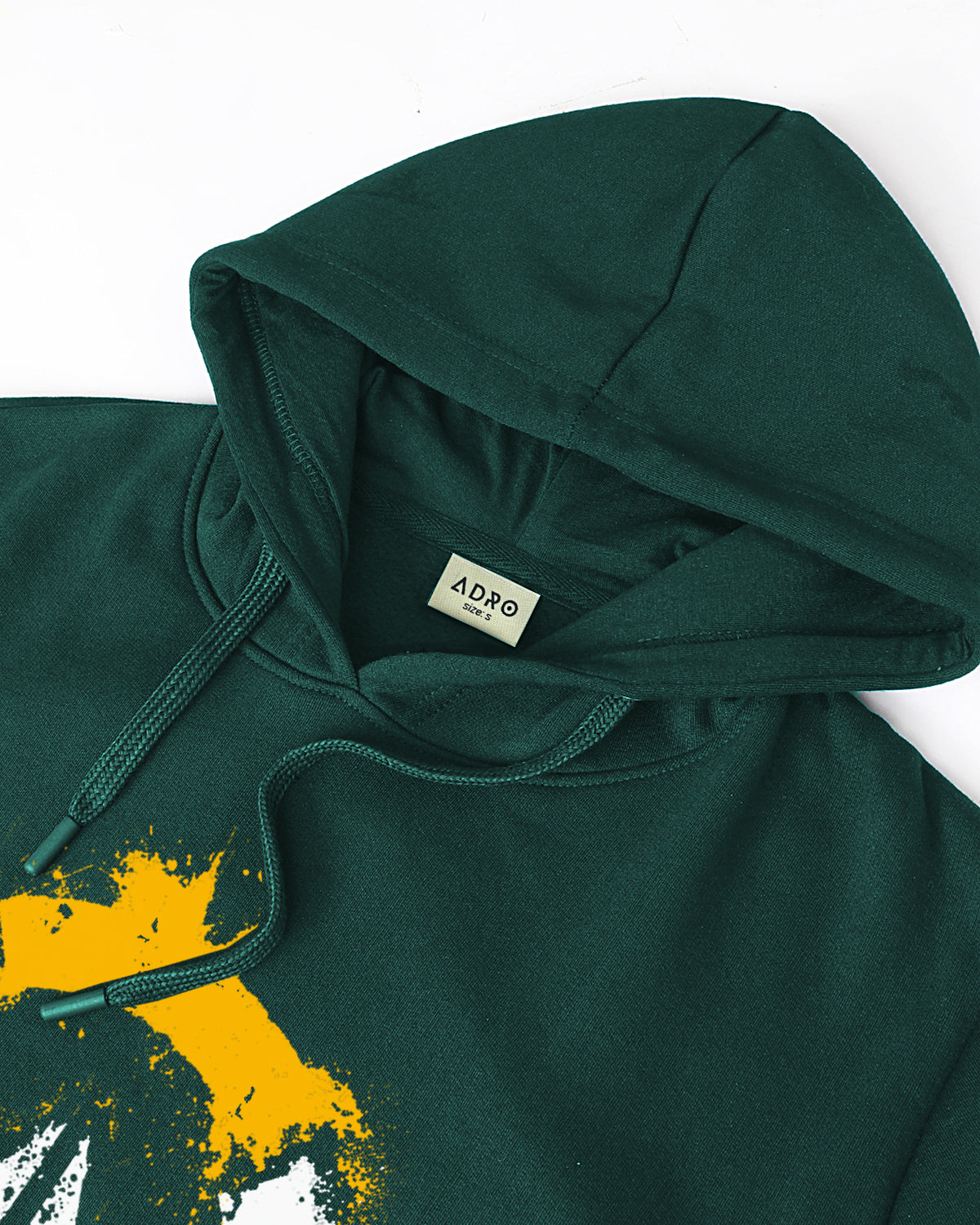 Men Green Long Lasting Printed Hoodie