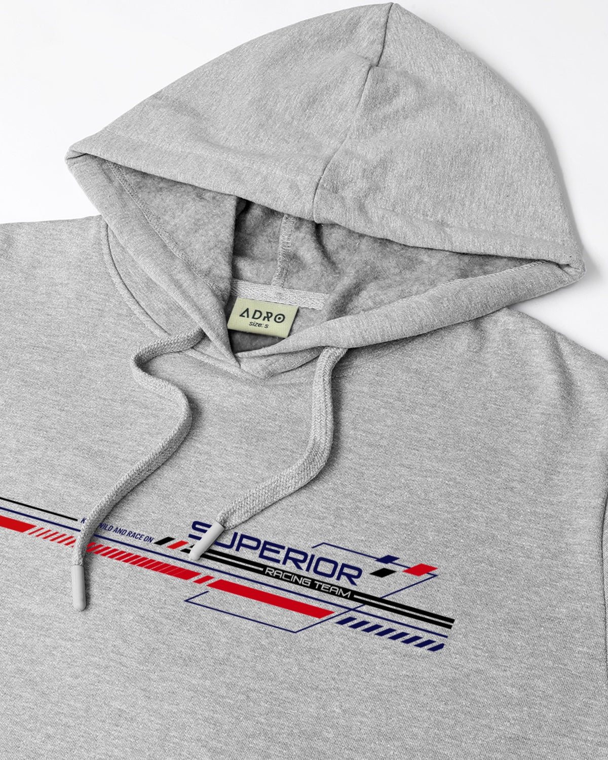 Men Grey Long Lasting Printed Hoodie