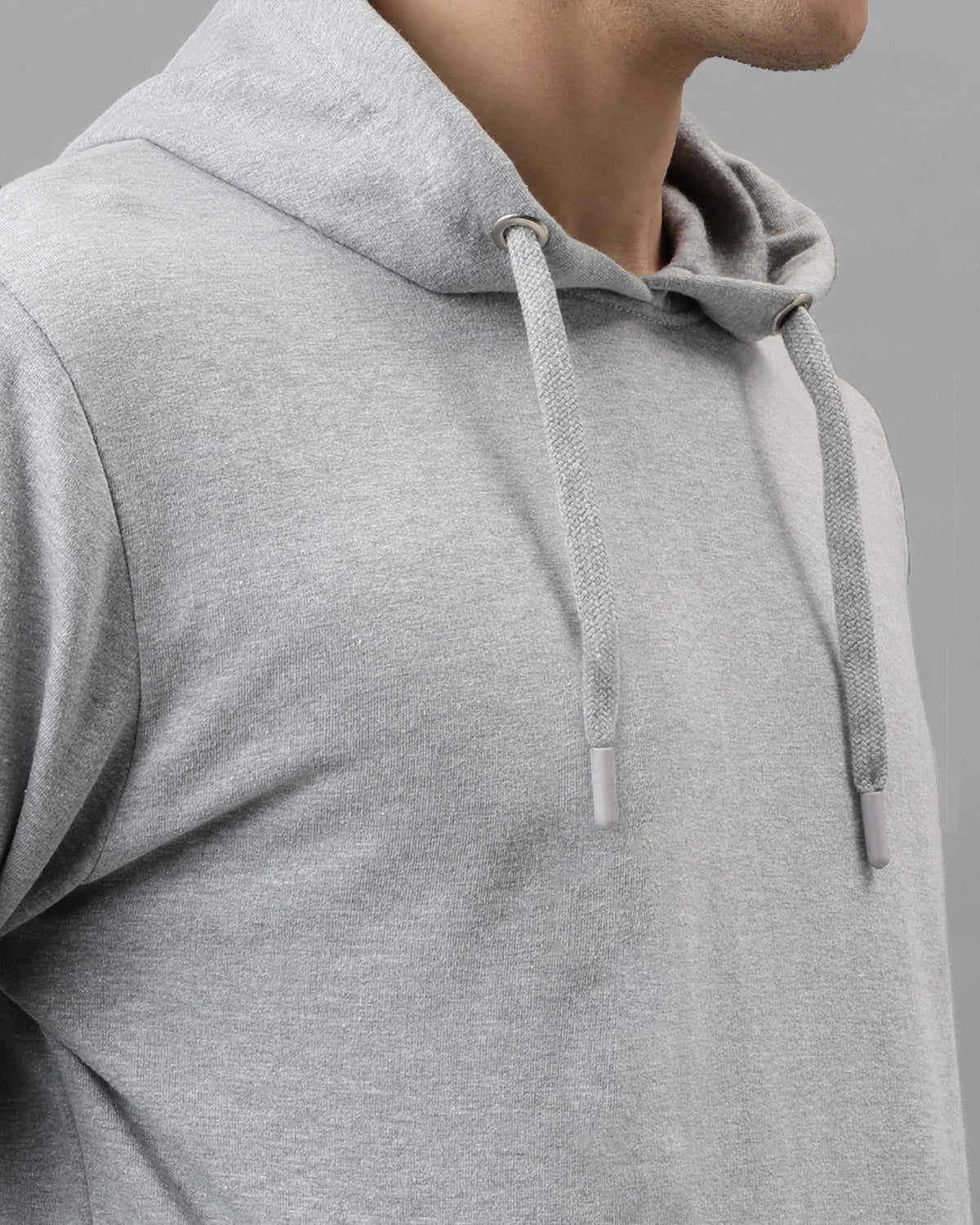 Men Grey Long Lasting Printed Hoodie