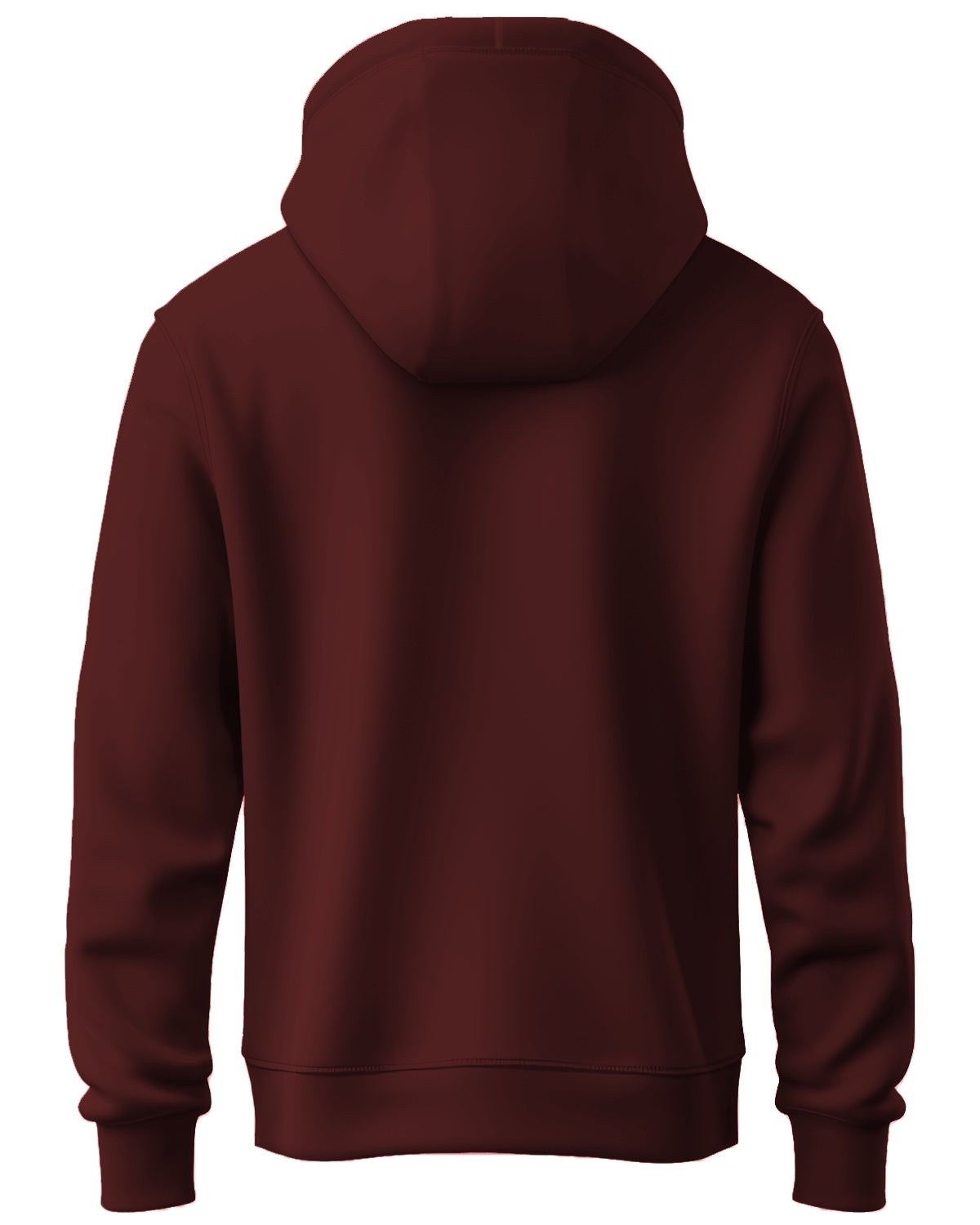 Men Maroon Long Lasting Printed Hoodie