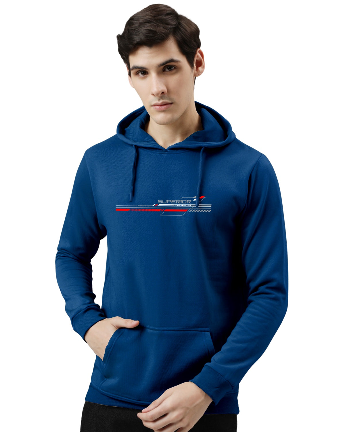 Men Blue Anime Hoodies