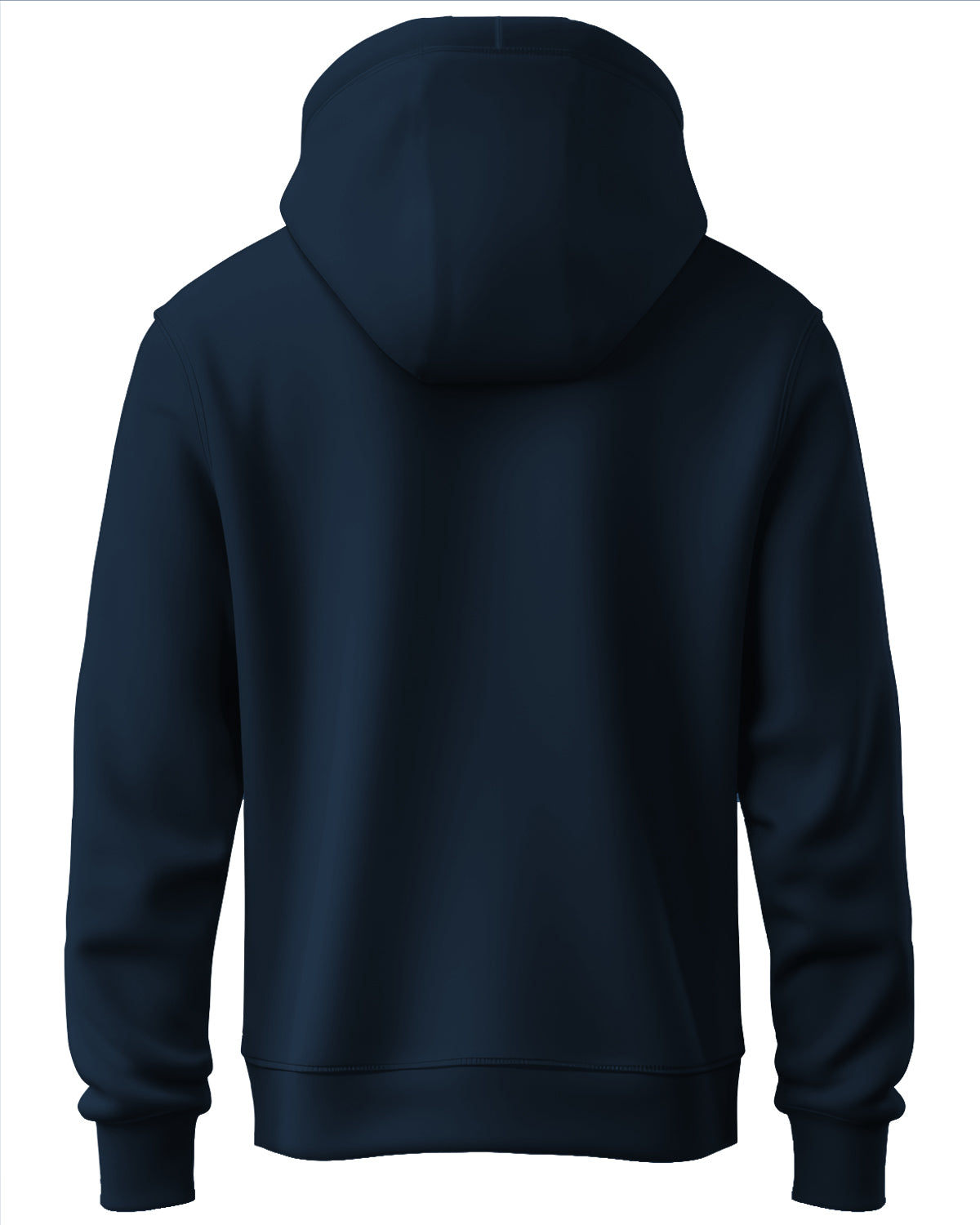 Men Navy Blue Printed Hoodie