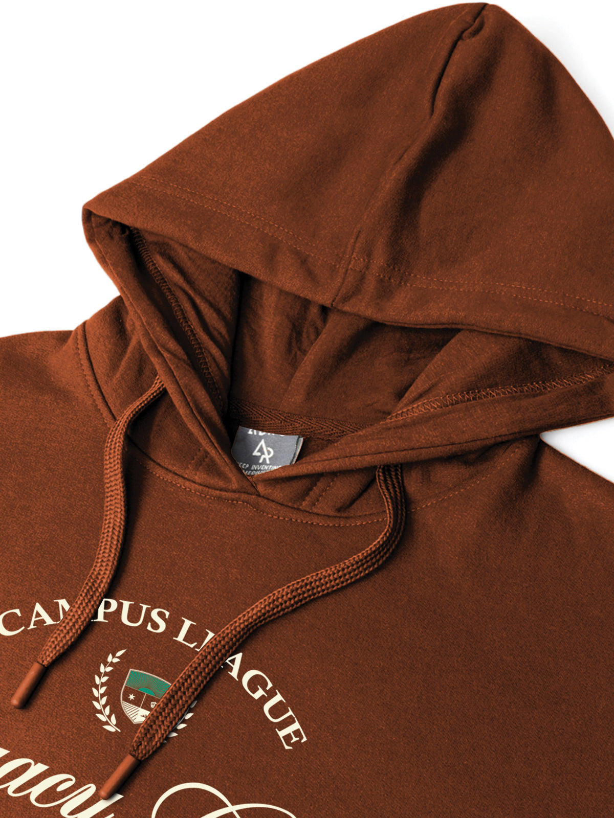 Men Brown Printed Hoodie