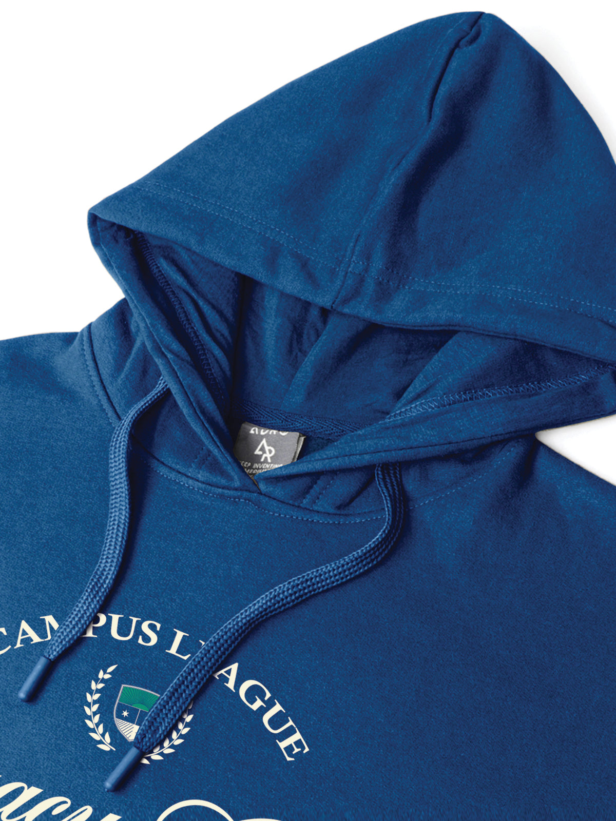 Men Blue Campus League Legacy Crew Hoodie