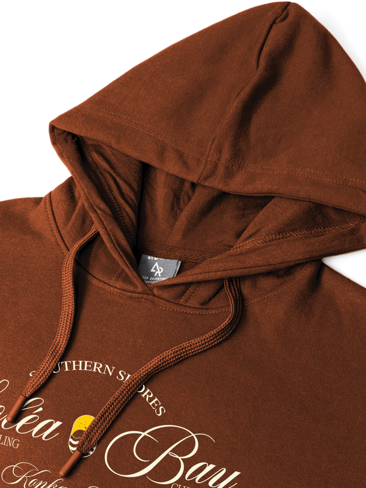 Men Brown Printed Hoodie