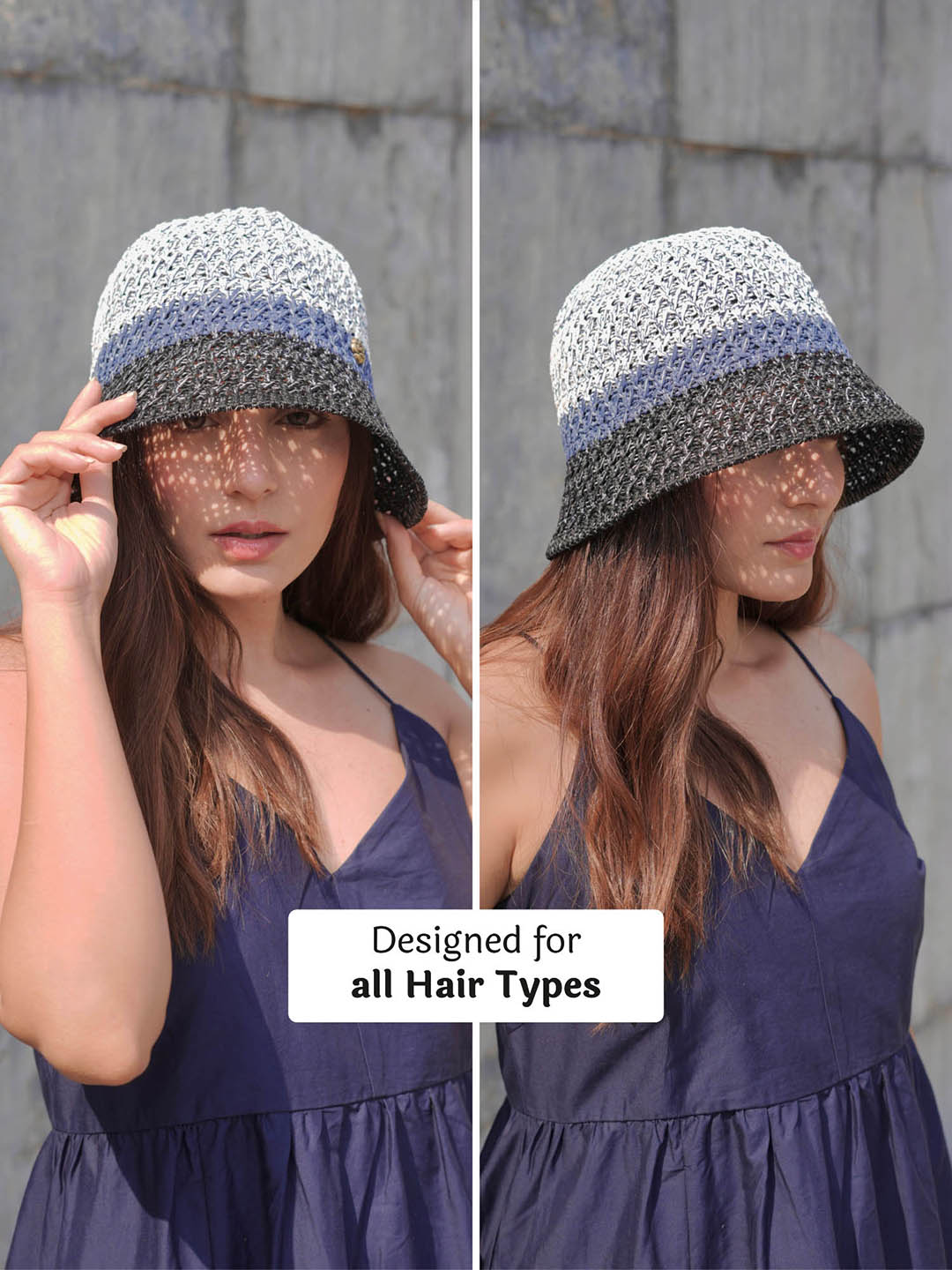 Multi Crochet Beach Bucket Hat