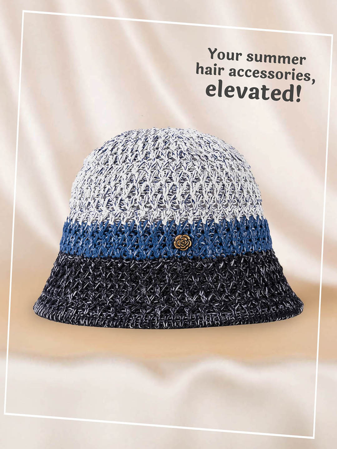 Multi Crochet Beach Bucket Hat