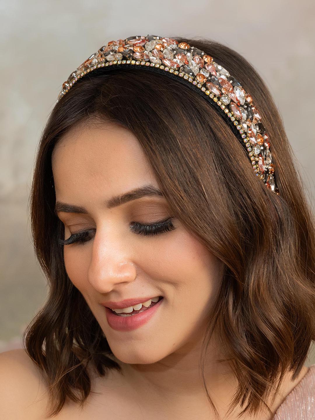Women Silver Rosemary Flat Hair Band