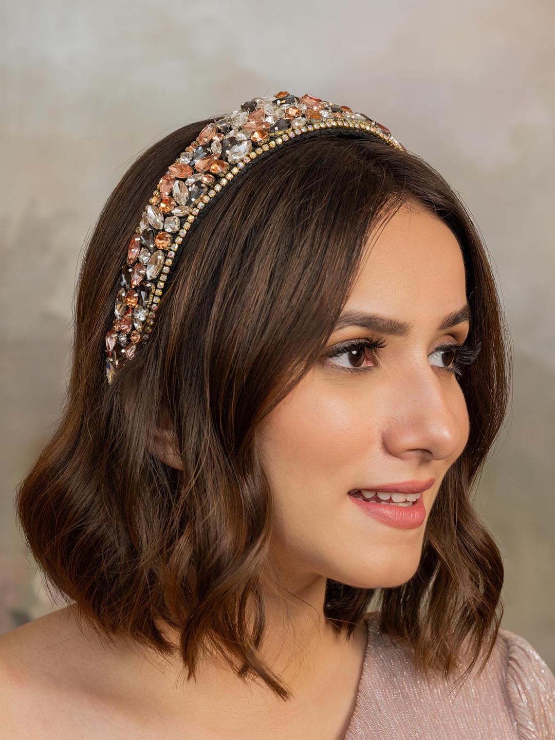 Women Silver Rosemary Flat Hair Band