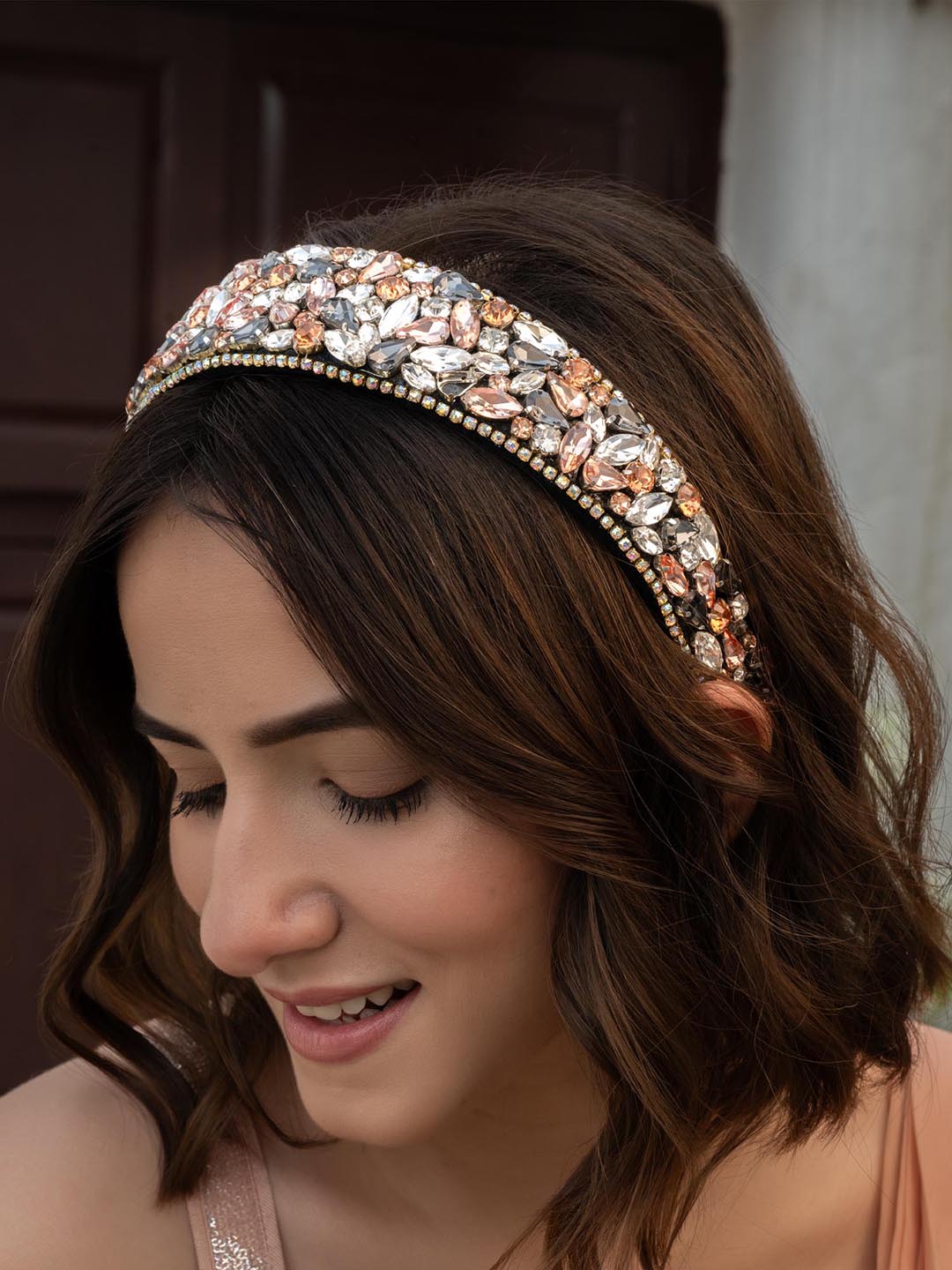 Women Silver Rosemary Flat Hair Band