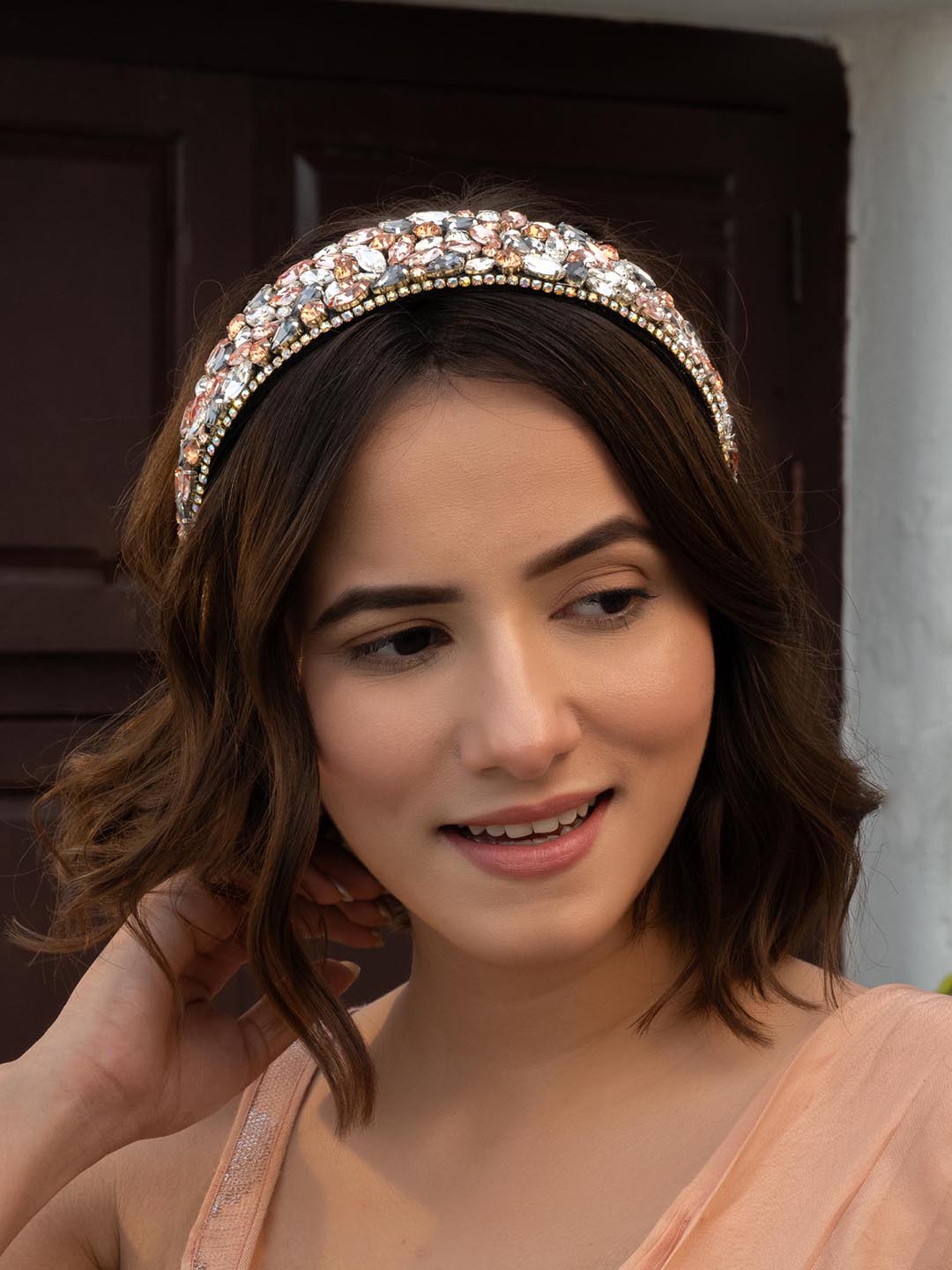 Women Silver Rosemary Flat Hair Band