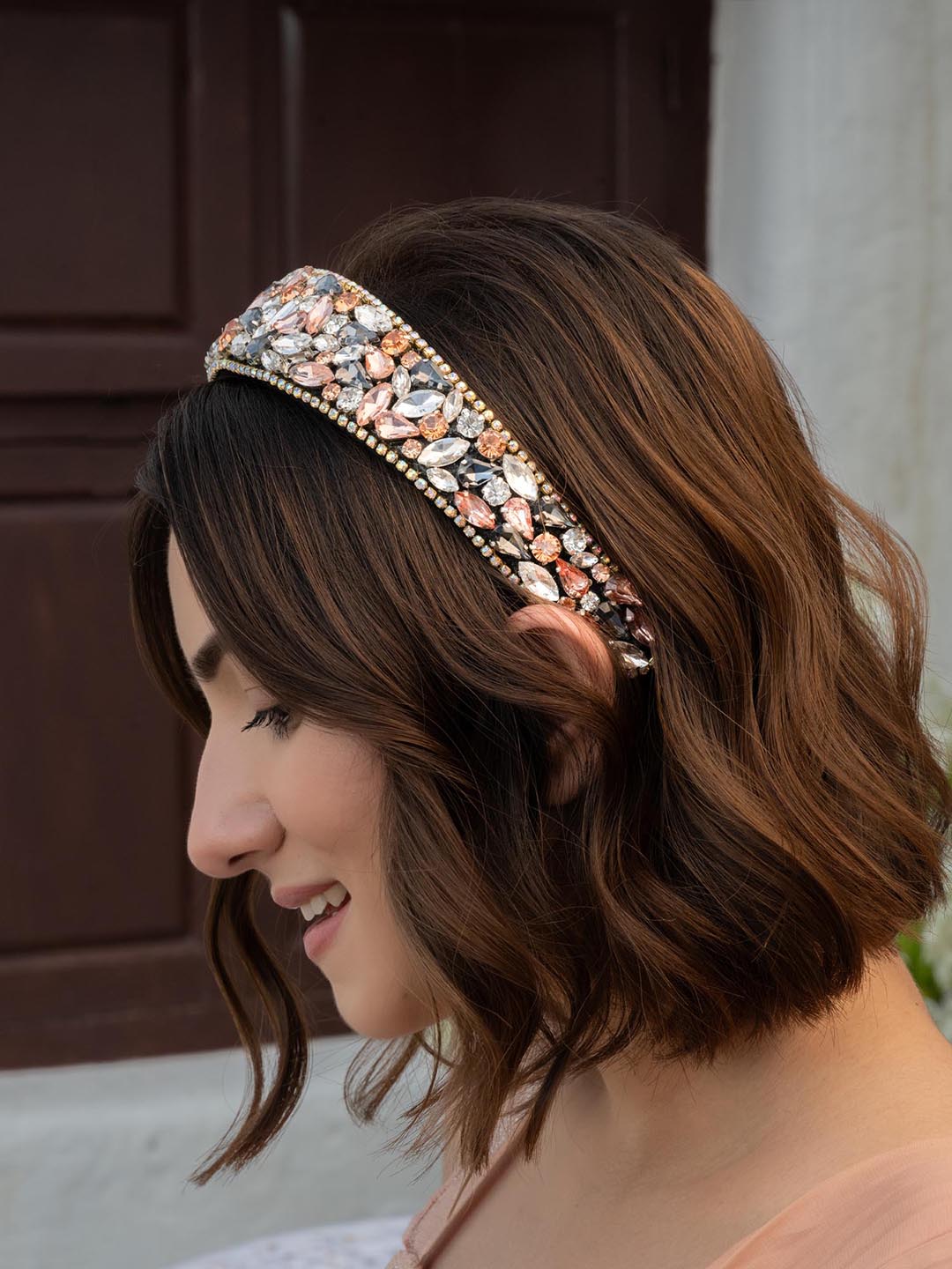 Women Silver Rosemary Flat Hair Band