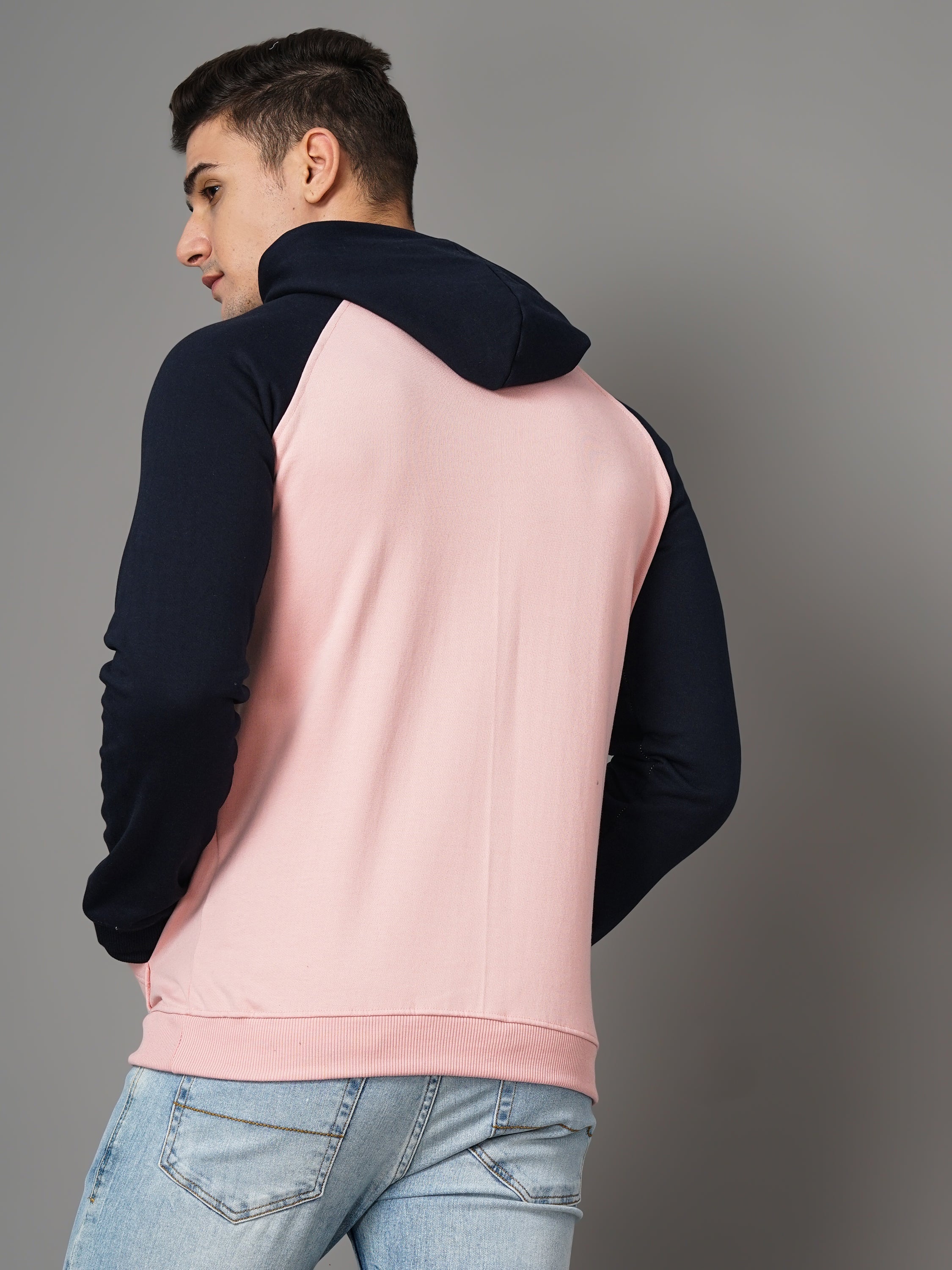 Men Pink Euphoric Hoodie
