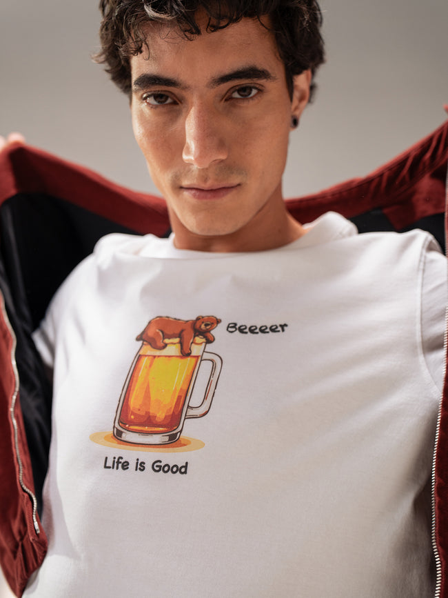 Men Cotton Graphic Printed Tshirt