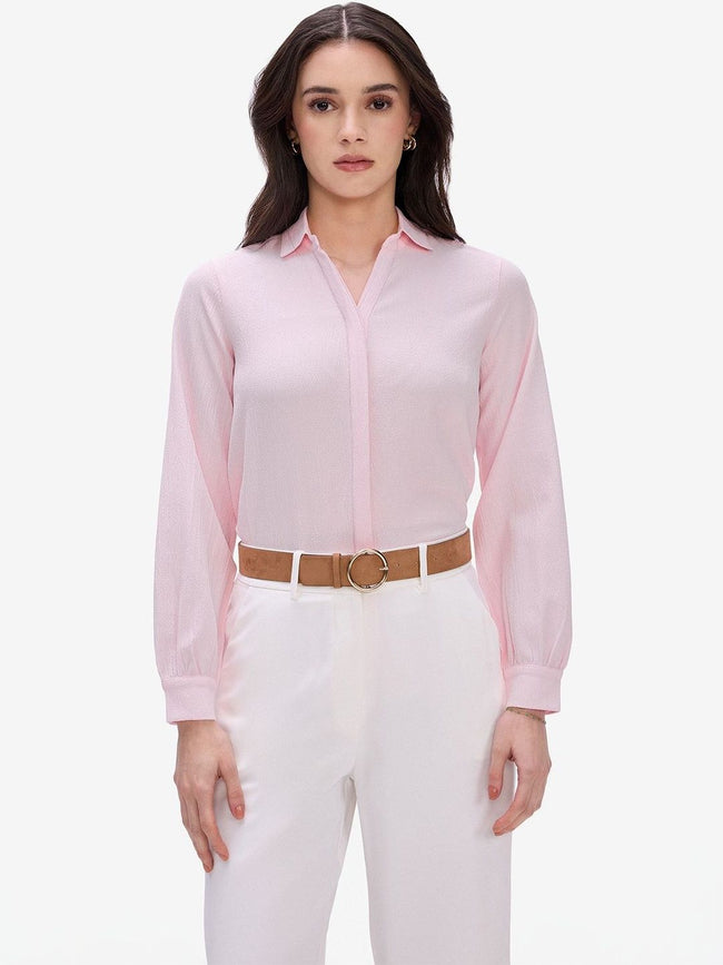 Women Pink Formal Shirt