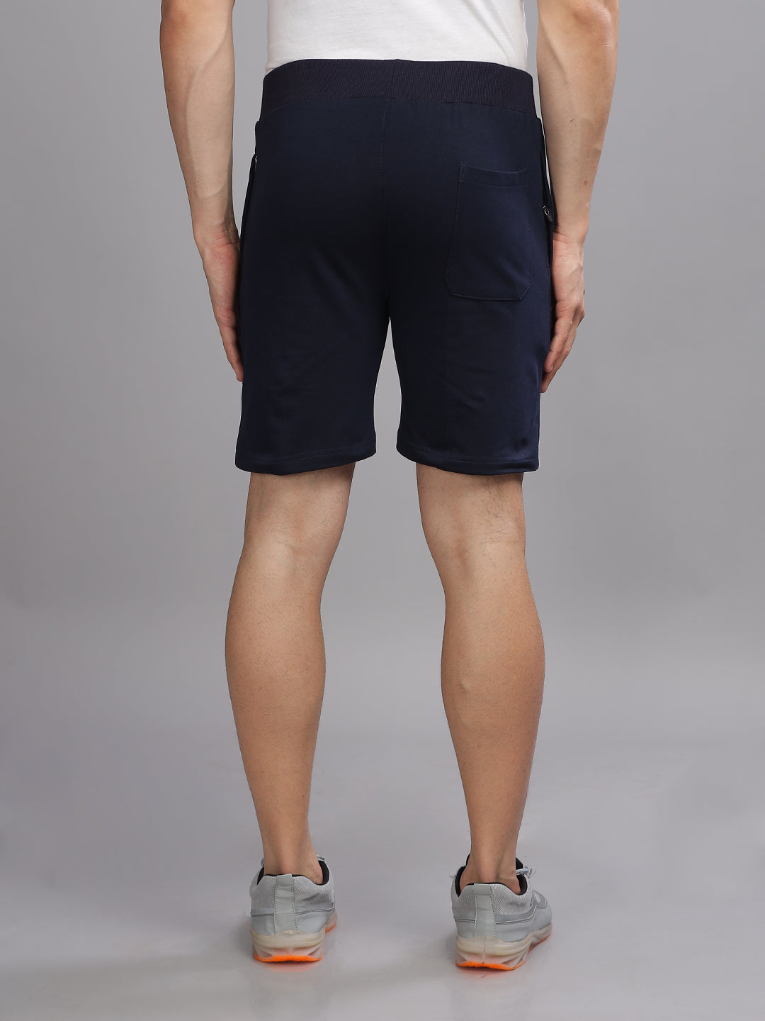 Men Terry Navy Shorts