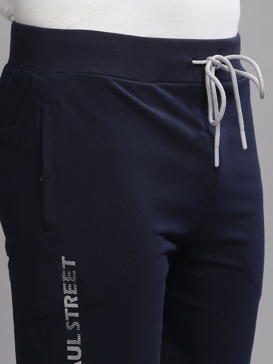 Men Terry Navy Shorts
