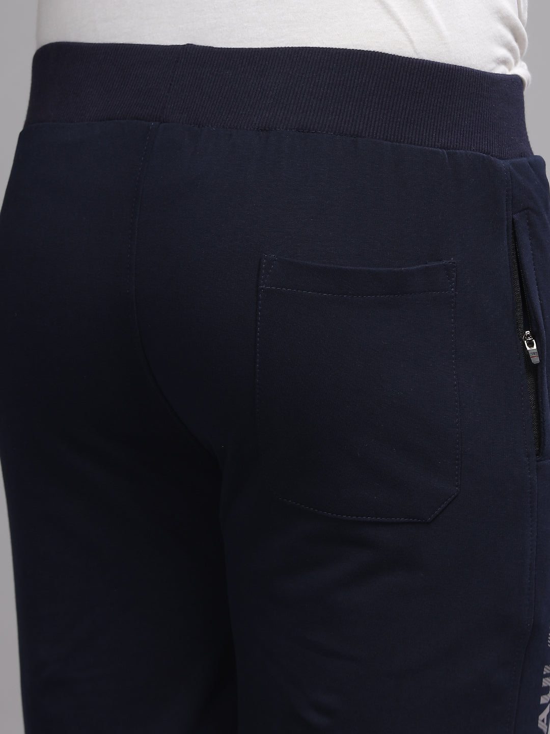 Men Terry Navy Shorts