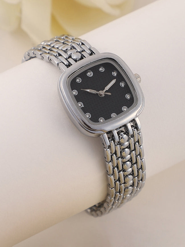The Amun Square Watch - Metallic Silver