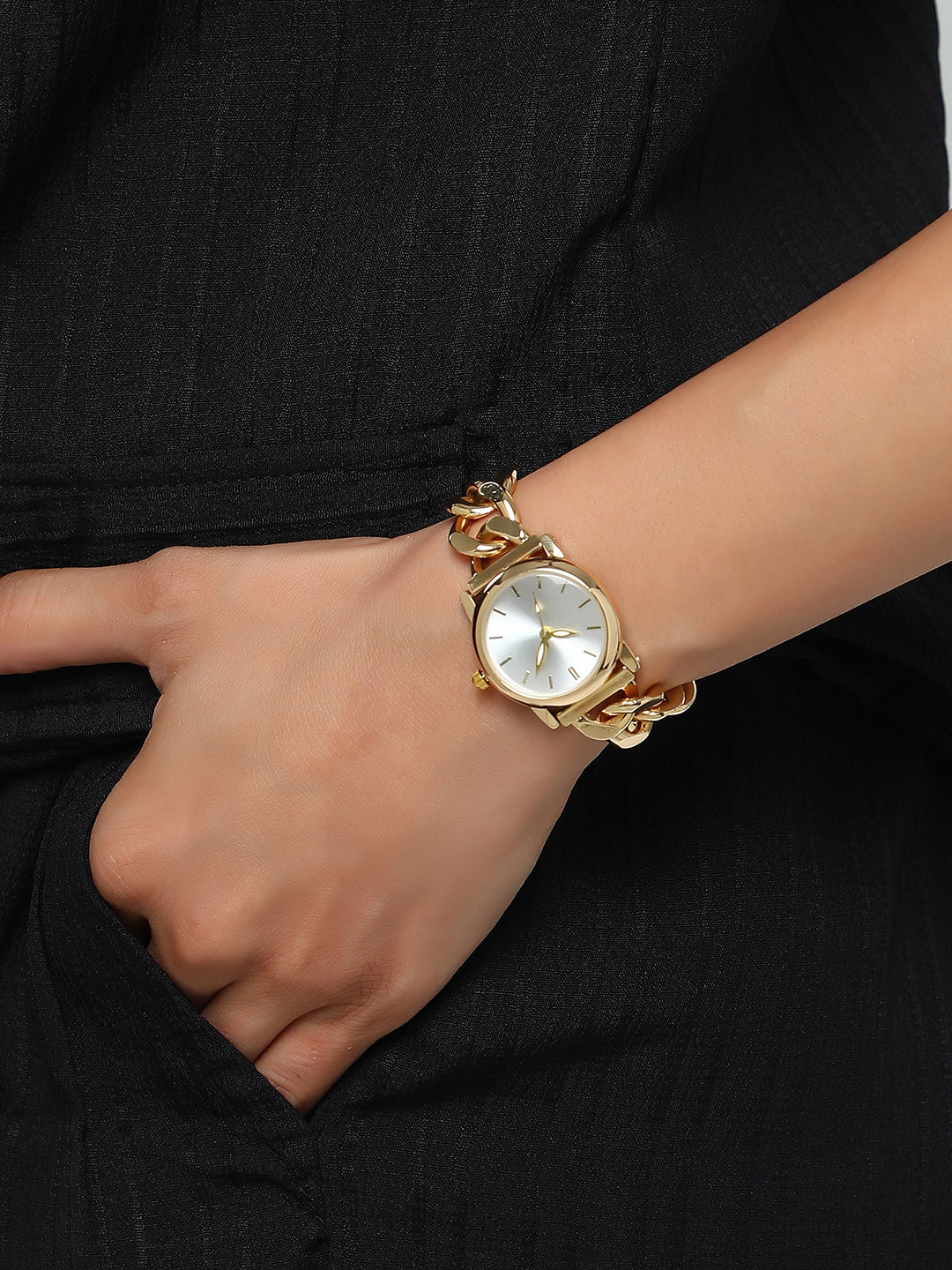 The Sova Chainlink Round Watch