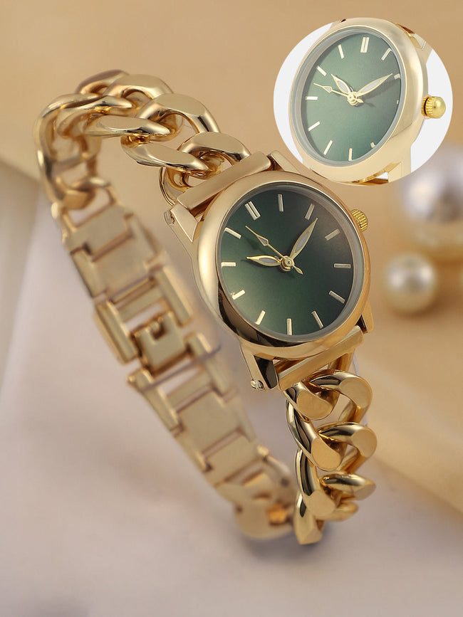 The Sova Chainlink Round Watch