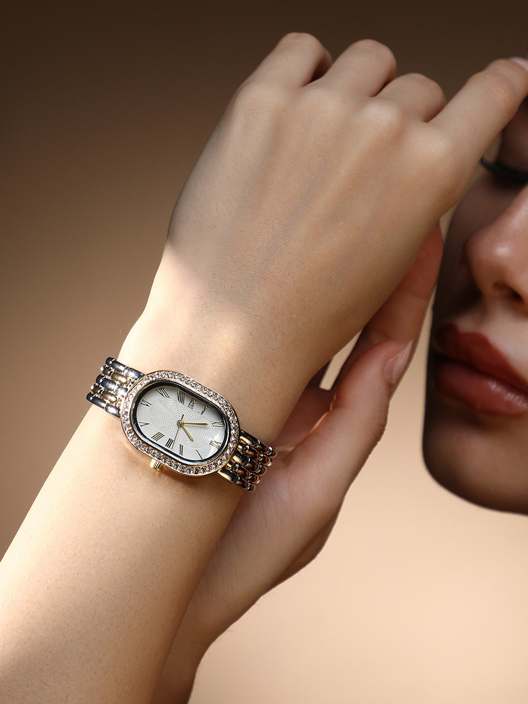 The Vivienne Roman Oblong Watch