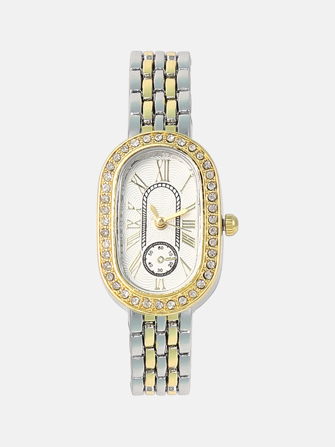 The Slim Vivienne Two-Dial Oblong Watch
