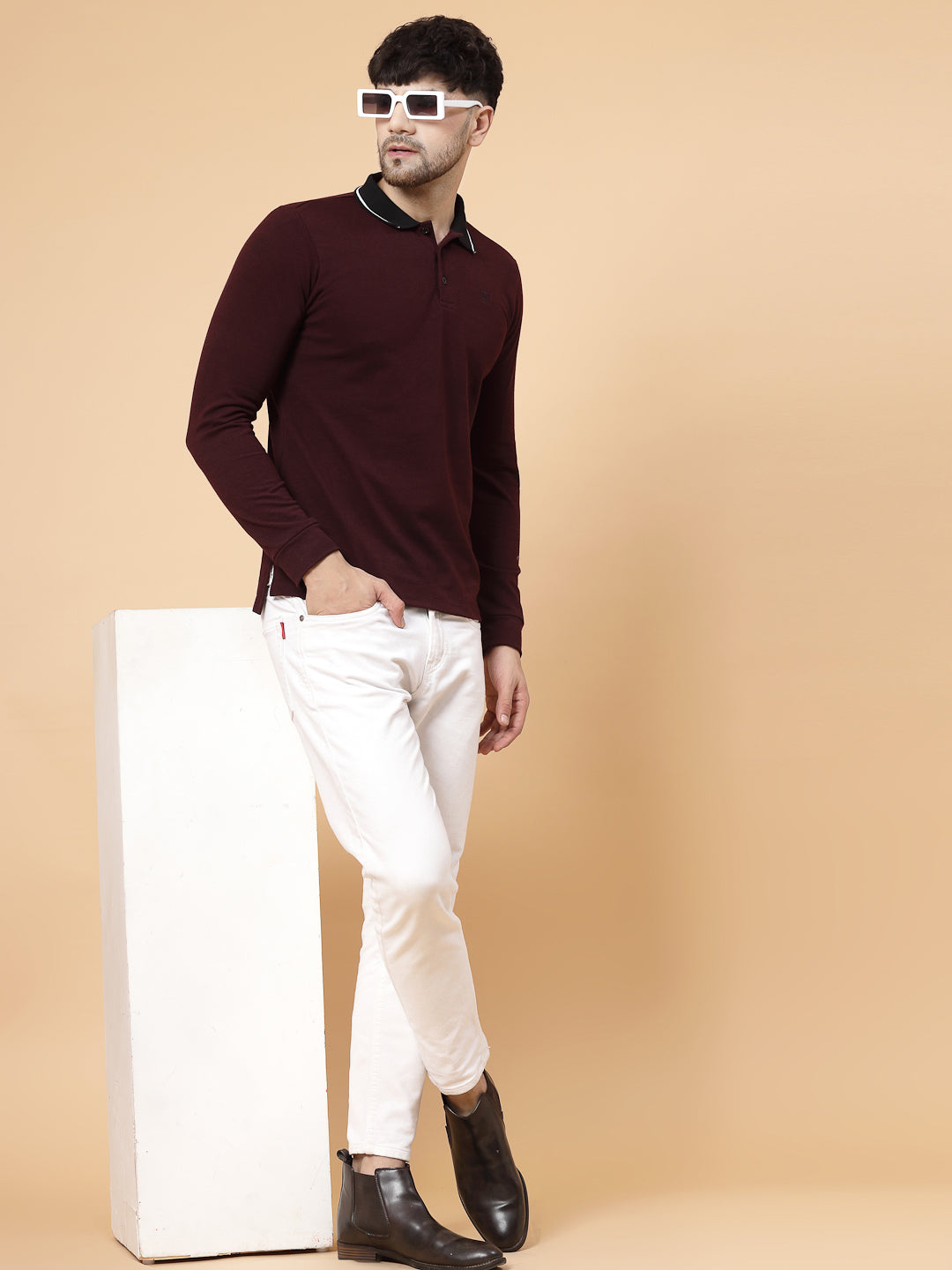 Men Minimalist Polo Tshirt