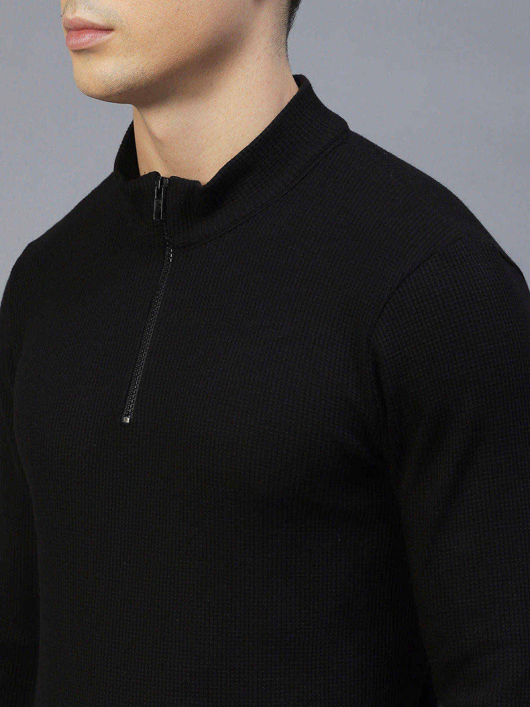 Men Comfy Henley Knit T-Shirt