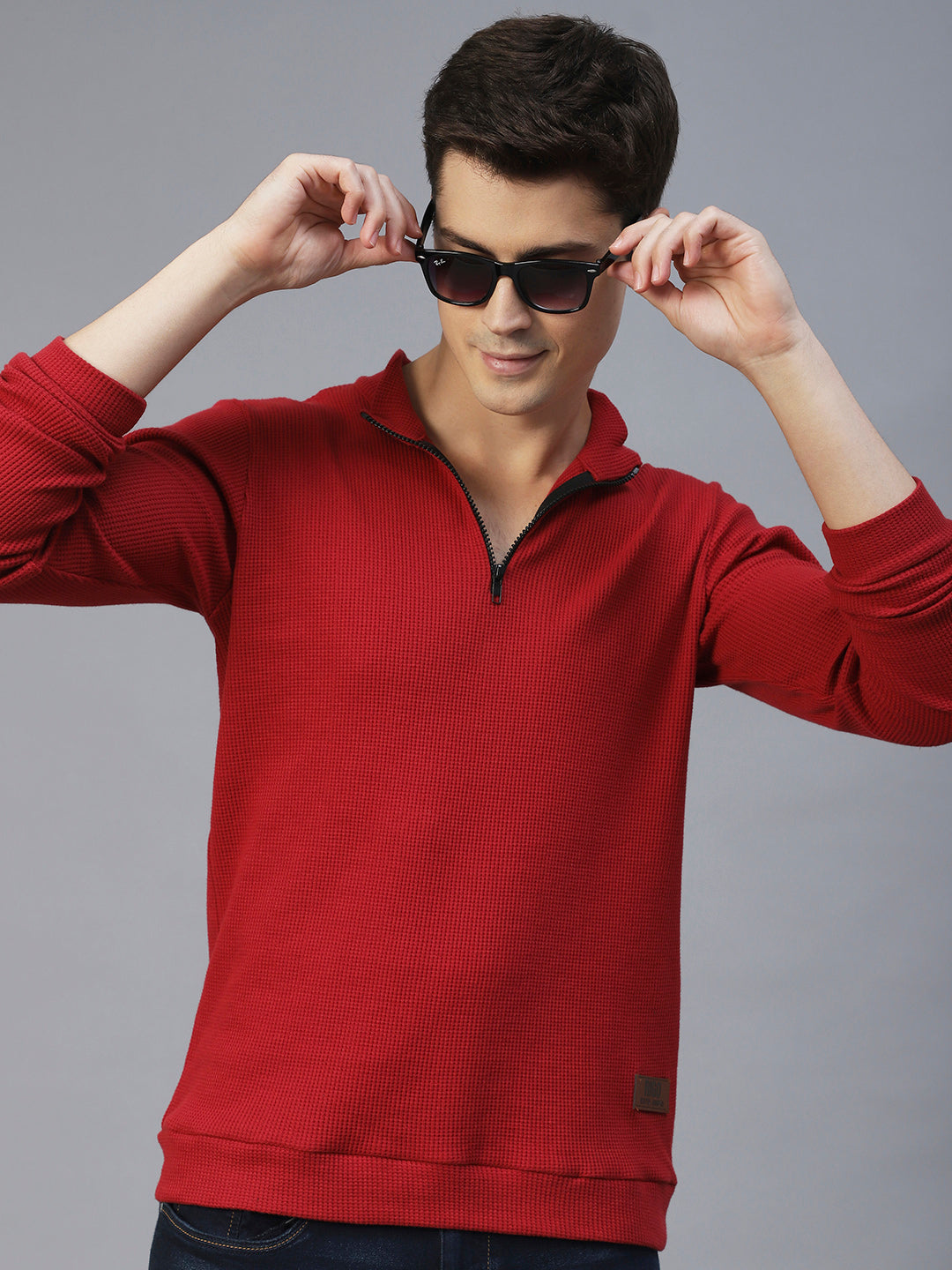 Men Comfy Henley Knit T-Shirt