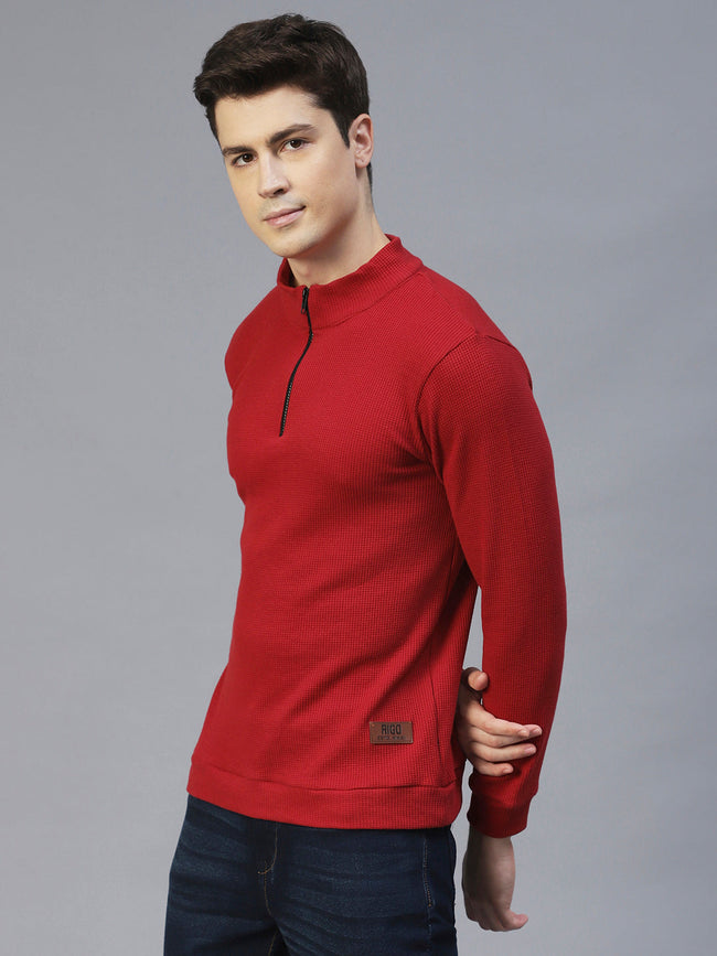 Men Comfy Henley Knit T-Shirt