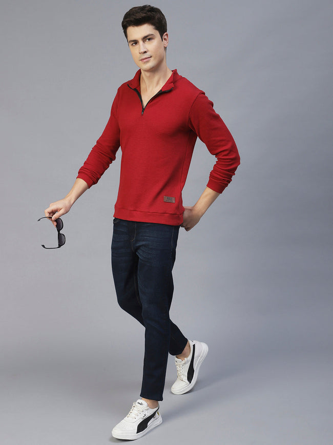Men Comfy Henley Knit T-Shirt
