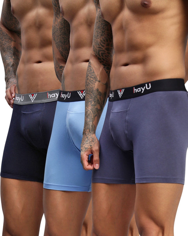 Men Pack of 3 Cotton Stretch Boxer Brief