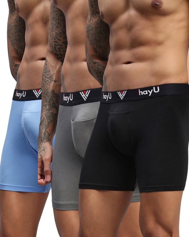 Men Pack of 3 Cotton Stretch Boxer Brief