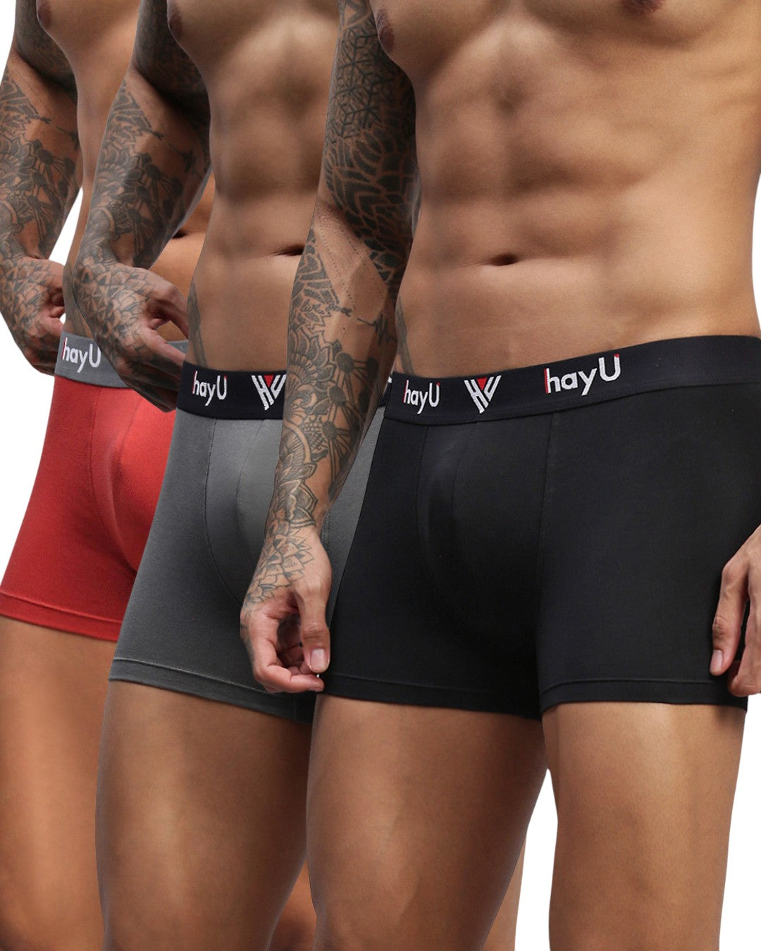 Men Pack of 3 Cotton Stretch Trunks