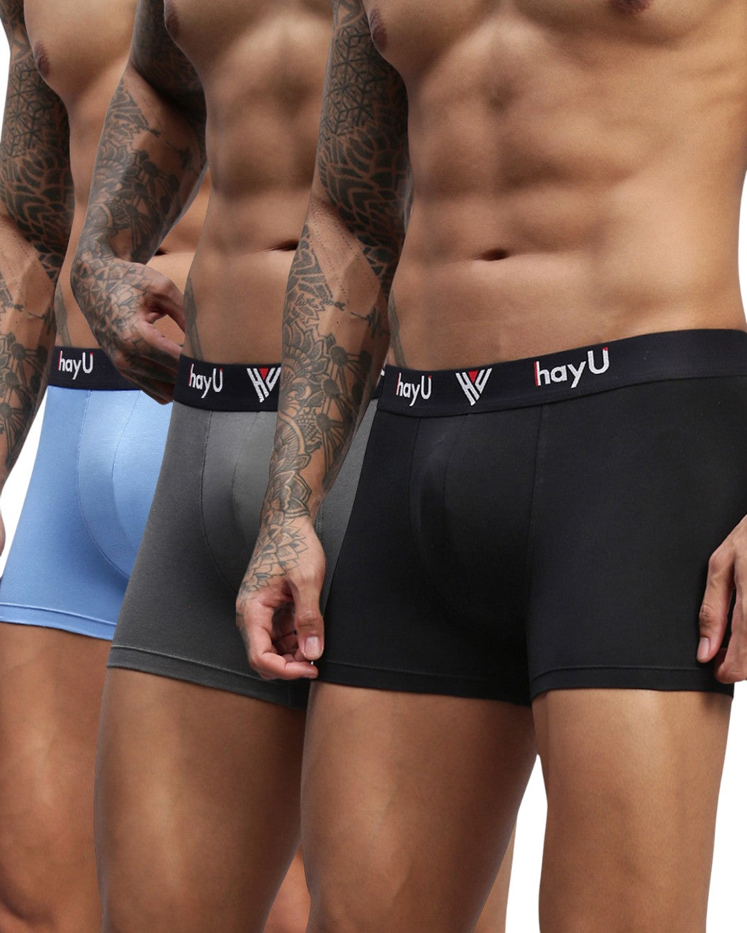 Men Pack of 3 Cotton Stretch Trunks