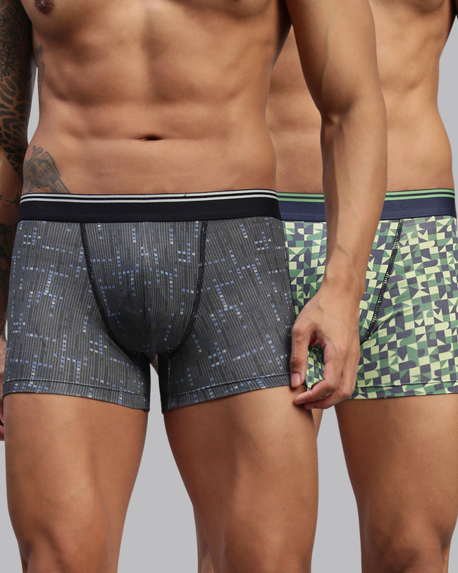 Men Pack of 2 Modal Printed Trunks