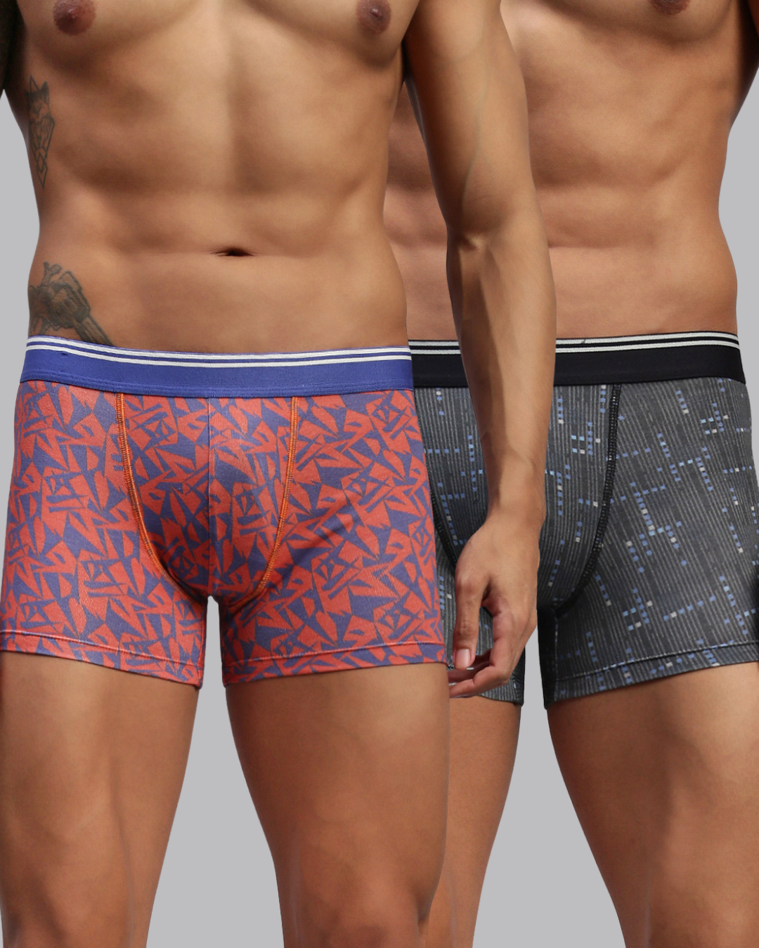 Men Pack of 2 Modal Printed Trunks