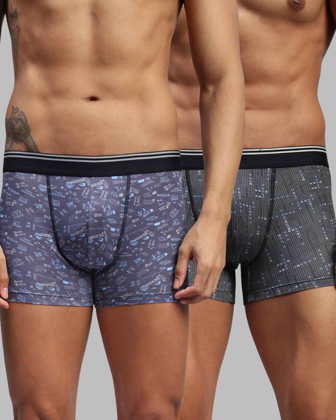 Men Pack of 2 Modal Printed Trunks
