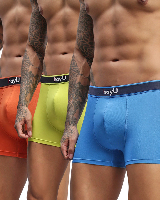 Men Pack of 3 Modal Solid Trunks