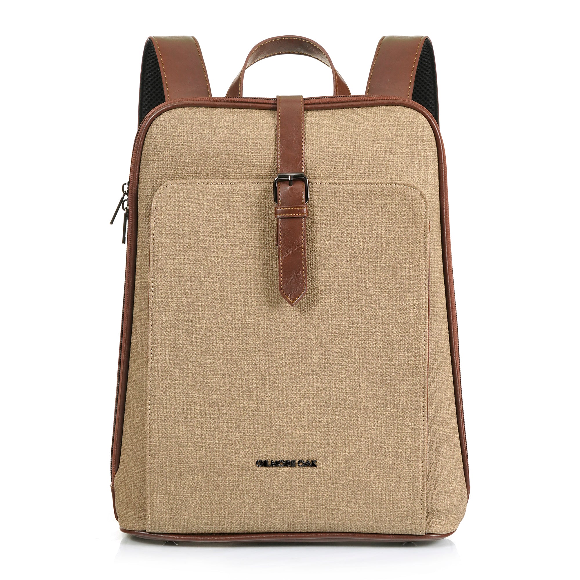 Brown Verona Leatherette  17L Laptop Backpack